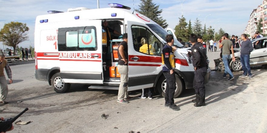 Konya’da zincirleme kaza: 2 yaralı