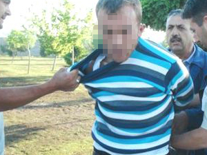 Depodan tüp çalarken yakalandı