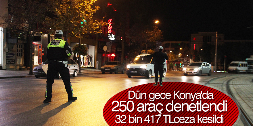 Konya’da trafik denetimleri aralıksız sürüyor