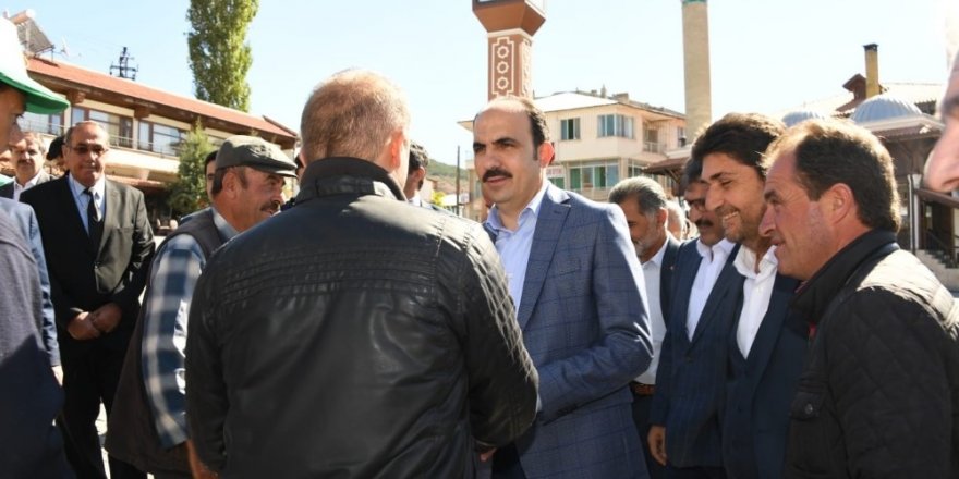 Başkan Altay Derbent ve Hüyük’te incelemelerde bulundu