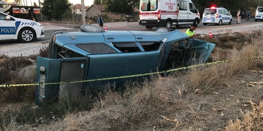 Kontrolden çıkan otomobil takla attı: 1 ölü