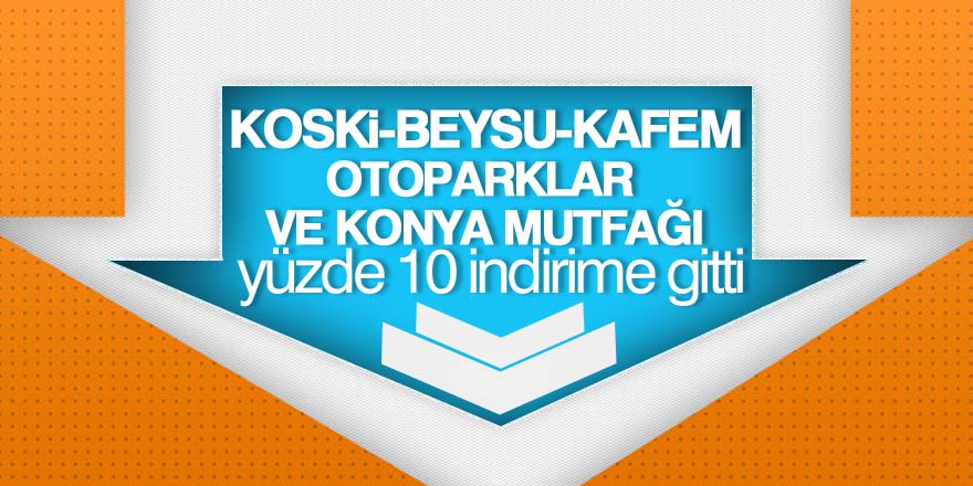 Büyükşehirden  "yüzde 10 indirime" destek