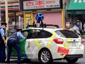 Japon polis Google'ın aracını durdurdu