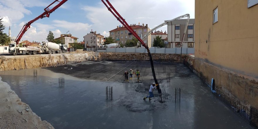 Ilgın'da kültür merkezi inşaatı