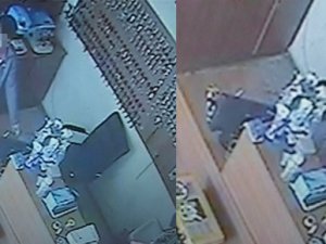 Hırsızlar güvenlik kamerasına yakalandı