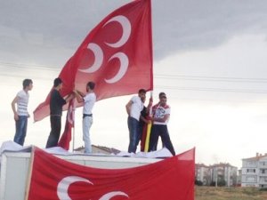 Ülkücüler Erdoğan'a destek için Sincan'da