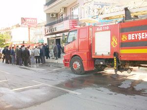 Beyşehir'de alışveriş merkezinde yangın