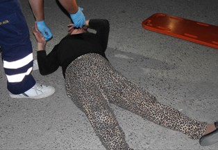 Sokak ortasında baygın bulundu