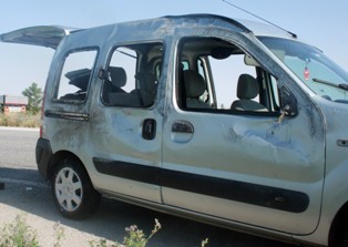 Aksaray'da trafik kazası:: 4 yaralı
