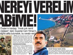 Güneş Gazetesi'nin Öcalan manşeti