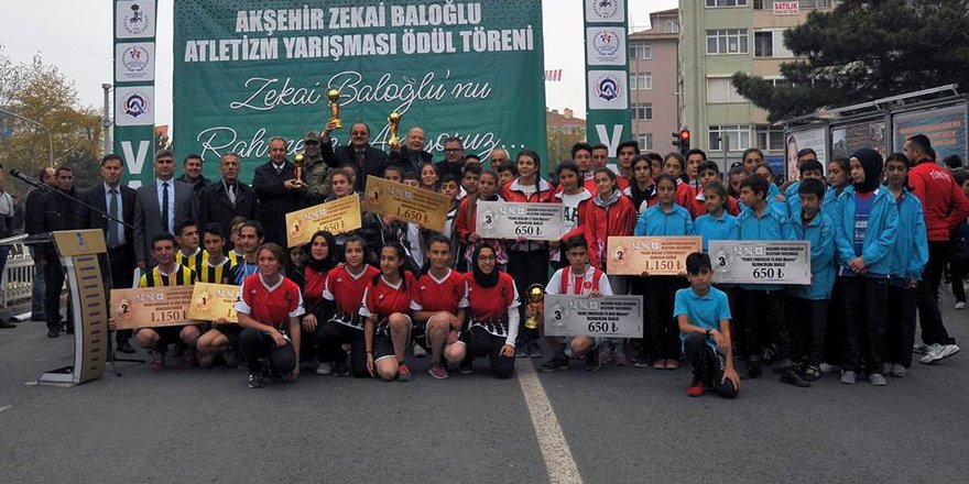 Akşehir’de Zekai Baloğlu atletizm yarışması düzenlendi