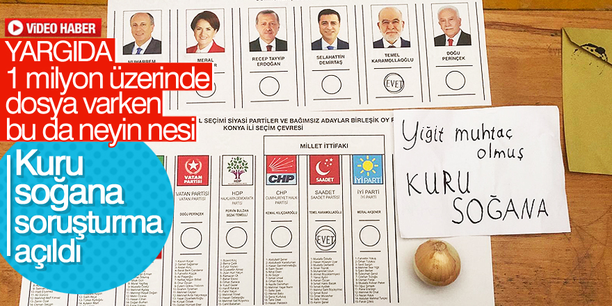 Kuru soğana soruşturma açıldı