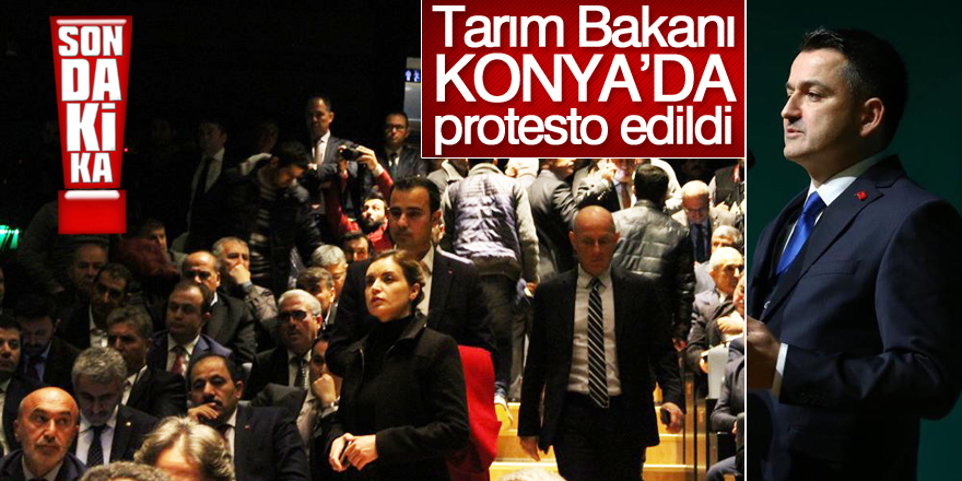 Bakan Pakdemirli'ye Konya'da soğuk duş