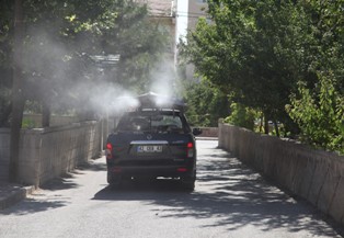 Selçuklu'da haşereyle mücadele sürüyor