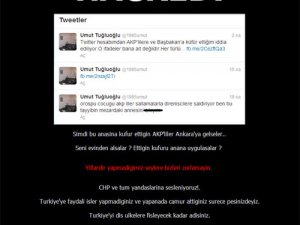 Erdoğan'a küfür CHP'nin sitesini hackletti !