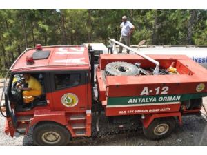 Alanya'da 3 Dönüm Ormanlık Alan Kül Oldu
