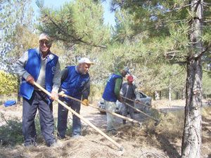 Karapınar’da 50 işçiyle erozyon çalışması yapıldı
