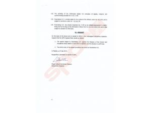 Disiplin Müfettişi Palacios'un Dilekçesi Ortaya Çıktı