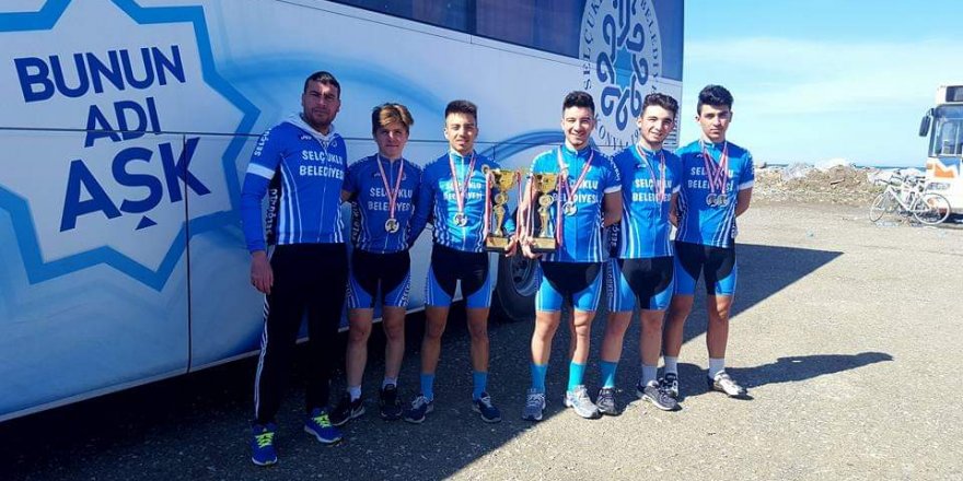 Selçuklu Belediyespor Bisiklette üçüncü oldu