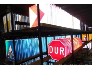'Türkiye’nin En Düzenli Trafik Levhası Stoklama Deposu Gaziantep'te'
