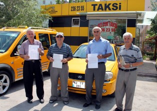Emekli taksiciler kesintiye çözüm istiyor