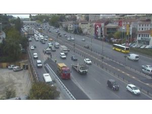 Haliç Köprüsü'nde 3 Şeride Düşen Yol 5 Şeride Çıkartıldı