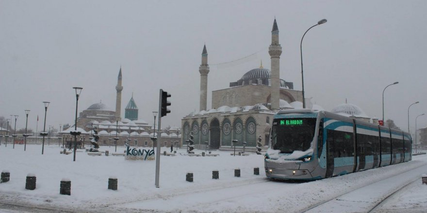 Konya'da okullar tatil edildi