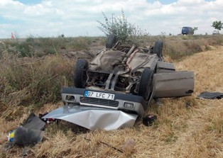 Otomobil takla attı: 7 yaralı