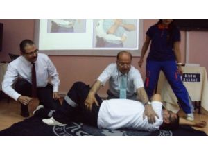 Vali Ali Kolat'dan İlk Yardım Uygulaması