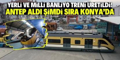 Yerli ve milli banliyö treni üretildi! Antep aldı, sıra Konya'da