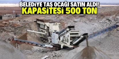 Konya'da belediye taş ocağı satın aldı! Günde 500 ton kapasitesi var