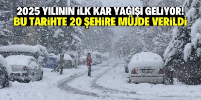 2025 yılının ilk kar yağışı bu tarihte geliyor! Listede 20 şehir var