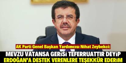 Nihat Zeybekci: Bu devletin Erdoğan'a emanet edileceğini Aksaray gösterdi