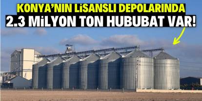 Konya'nın lisanslı depolarında 2.3 milyon ton hububat var!