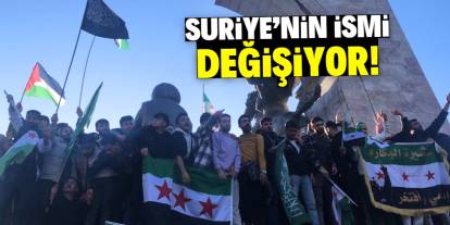 Suriye'nin ismi değişiyor! Cumhuriyet detayı dikkat çekti