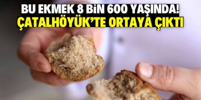 Bu ekmek 8 bin 600 yaşında! Çatalhöyük'te ortaya çıktı