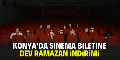 Konya'da bu mekan sinema biletlerine indirim yaptı