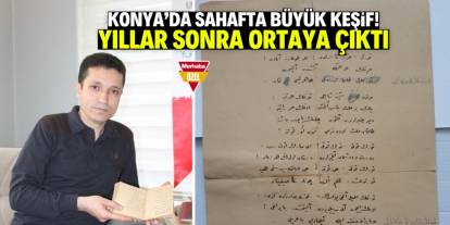 Konya'da sahafta büyük keşif! Yıllar sonra ortaya çıktı