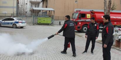 Sarayönü'nde önce eğitim sonra tatbikat