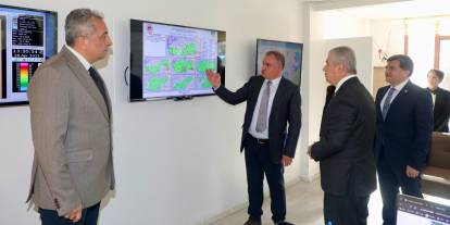 Akın'dan Meteoroloji Müdürlüğü'ne ziyaret