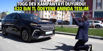 TOGG en özel kampanyasını duyurdu! 432 bin TL ödeyene anında teslim