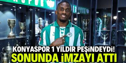 Konyaspor 1 yıldır peşindeydi! Sonunda imzayı attı