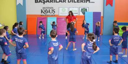 Meramlı çocuklar yaza sporla “merhaba” dedi