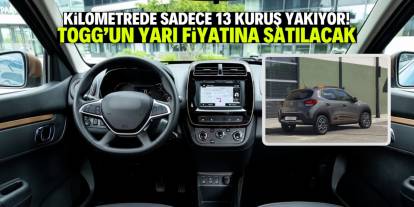 Kilometrede 13 kuruş yakan otomobil satışa sunuldu! TOGG'dan yüzde 50 ucuz