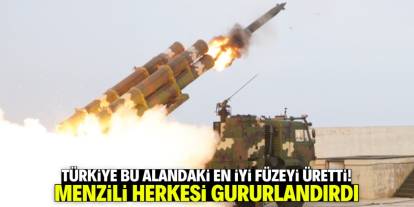 Türkiye bu alanda en iyi füzeyi üretti! Menzili gururlandırdı