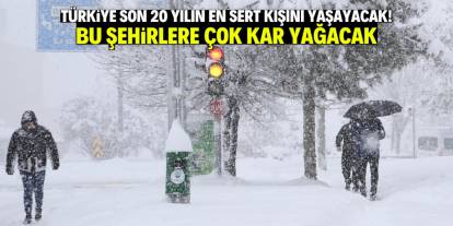 Türkiye'ye son 20 yılın en sert kışı geliyor! Bu şehirlere çok kar yağacak