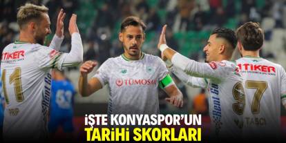 İşte Konyaspor’un tarihi skorları