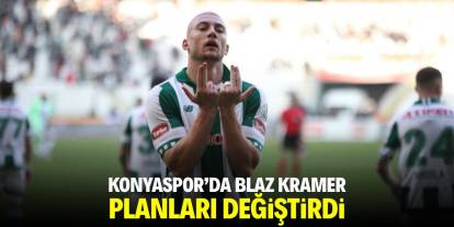 Konyaspor'da Blaz Kramer planları değiştirdi