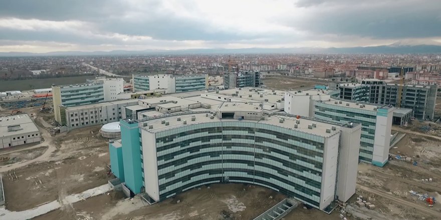 Konya Şehir Hastanesi son durumu drone çekimi ile