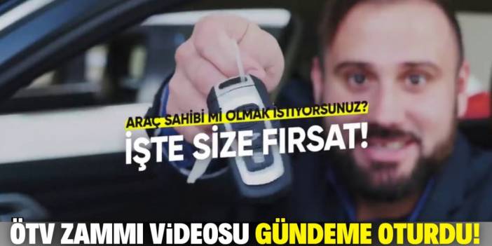 Gündeme oturan ÖTV zammı videosu!